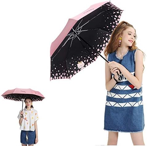 Ombrello Compatto Meiyijia Con Protezione UV - Pieghevole, Portatile E Leggero Per Donne - Foto 6