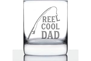 Reel Cool Dad: Personalized Whiskey Rocks Glass - The Perfect Father's Day Gift