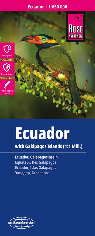 Ecuador & Galápagos GPS: (world mapping project) (Ecuador and Galapagos (1:650.000 / 1.000.000)): with Galapagos Islands