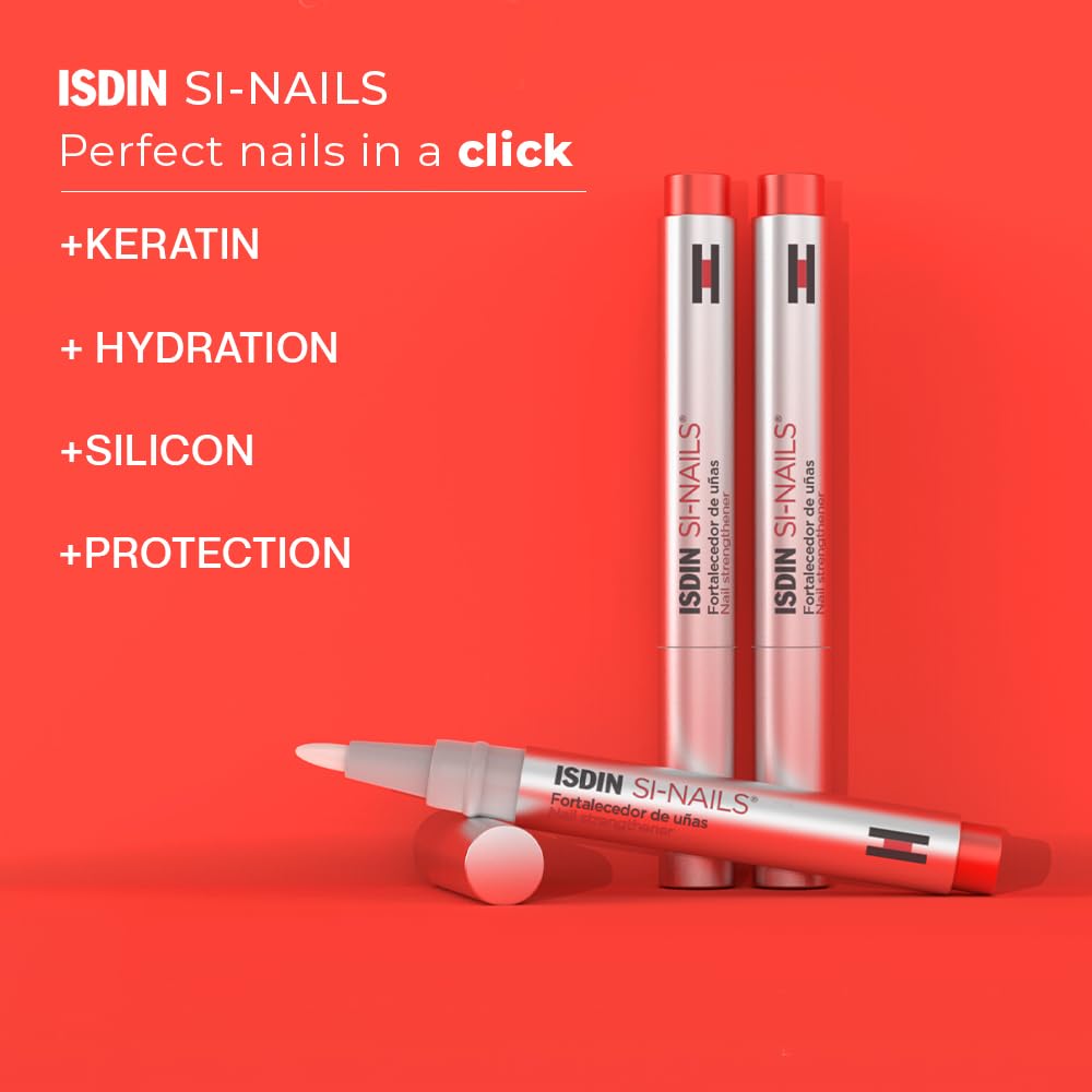 ISDIN SI-NAILS - Fortalecedor de uñas para uñas saludables, hidrata las uñas y cutículas, endurece las uñas y promueve el crecimiento de las uñas