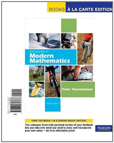 Excursions in Modern Mathematics: Books a La Carte Edition
