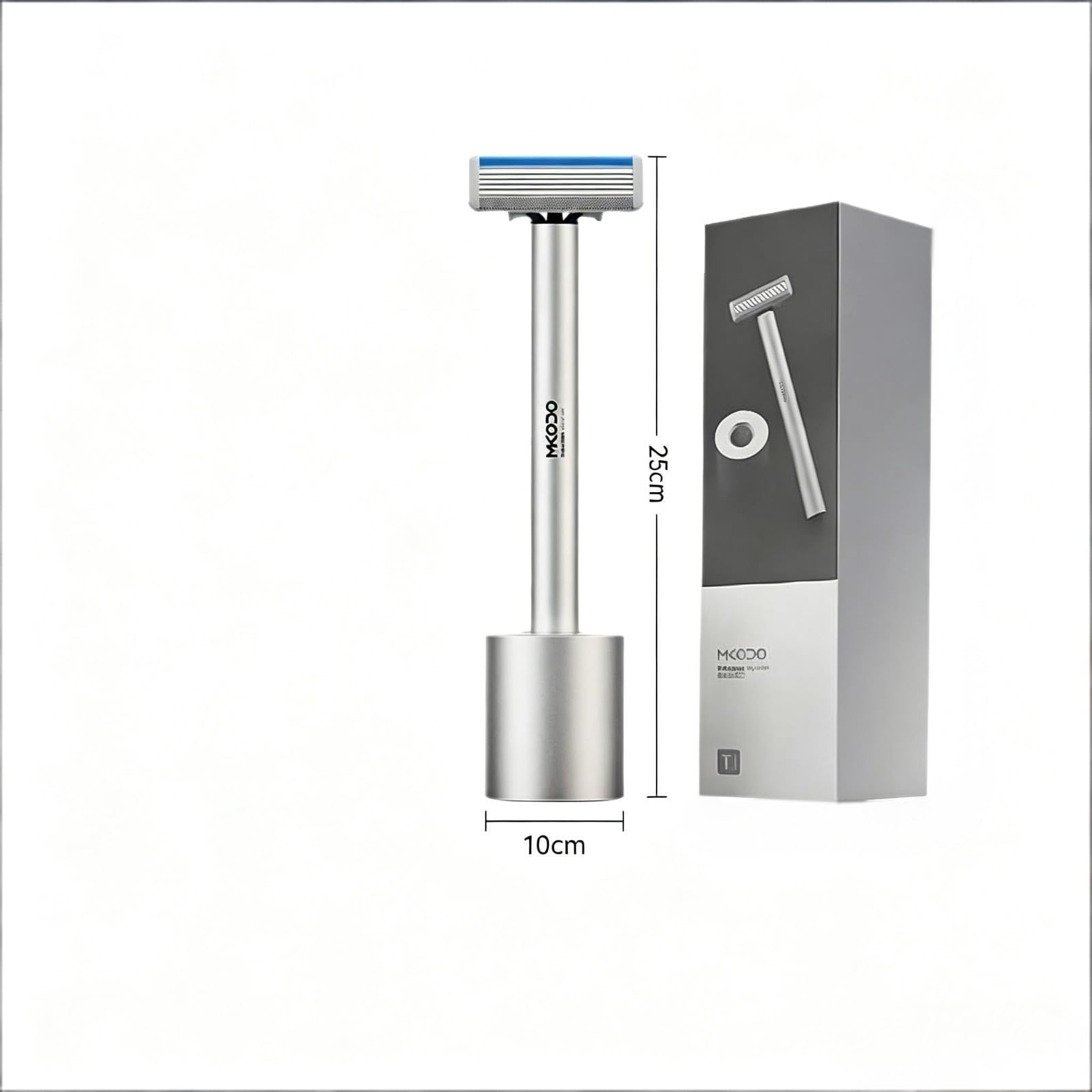 Rasoio Elettrico da Uomo – Design Rotante a 3 Testine | Alimentazione a Batteria | Completamente Lavabile (Uso Wet & Dry) | Autonomia di oltre 60 Minuti | Modello Portatile per Uso Domestico