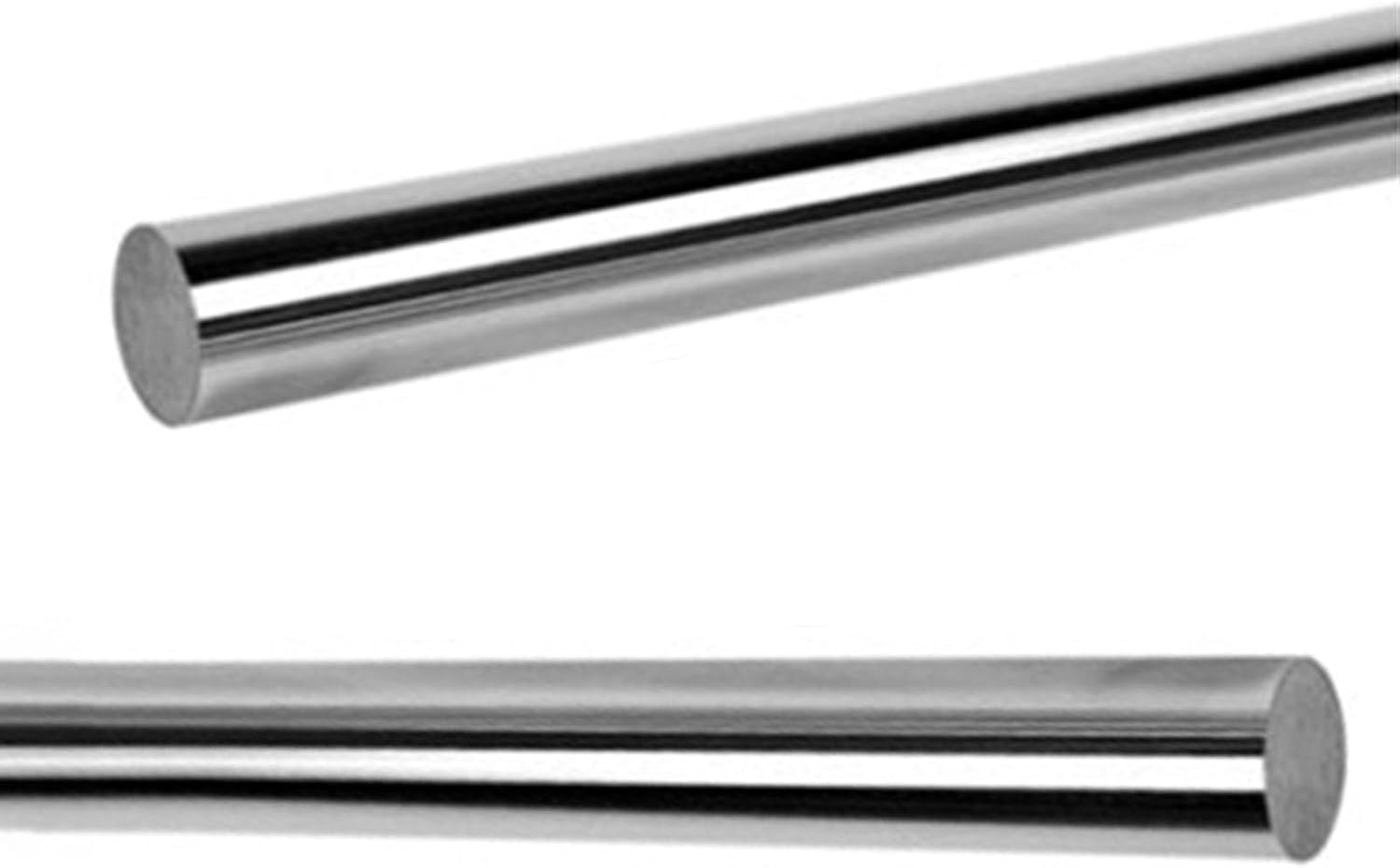 リニアレール 2 個クロームメッキ光軸 18 ミリメートル 19 ミリメートル 20 ミリメートル直径硬化リニアシャフトスムーズロッ
