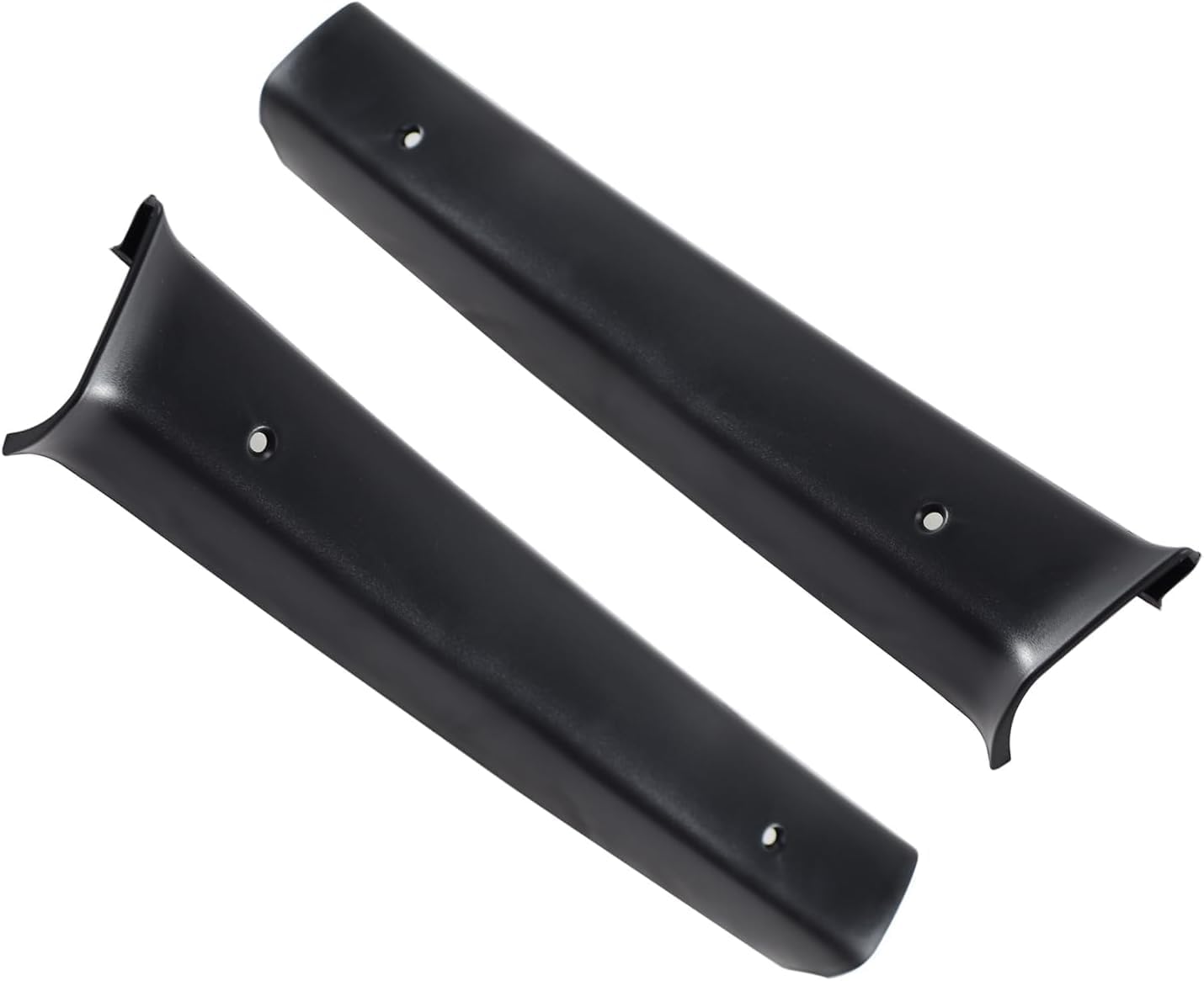 B Pillar Interior Moldings – Compatible with 1968-1972 Nova 2 Door – Replacement for LG80562A – Black Plastic Post Covers (2PCS)