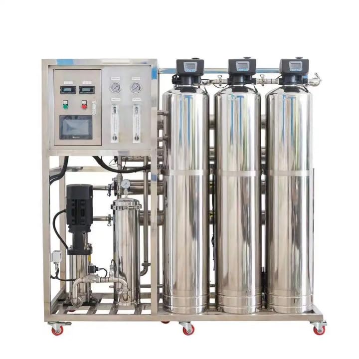 1000 LPH Commercial Water Filtration System Stainless Steel Reverse Osmosis System with Digital Control Panel Industrial Grade Water