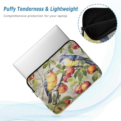 Funda para portátil 13-14 pulgadas impermeable con diseño de aves miniatura 5