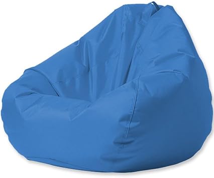 Floating Bean Bag for Pool,Bean Bag Chairs for Adults,Outdoor Waterproof Bean Bag Cover No Filler Garden Beach Camping Swimming Pool Floating Beanbag Pouf Chair OxfordSea Blue,2XL-D100cm-cover