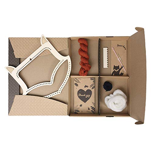 Image of Fox DIY Weaving kit and Fox Colorful DIY Needlepoint Embroidery Craft Kit for Beginners Bundle