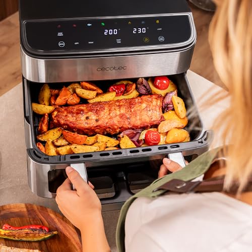 Cecotec Heißluftfritteuse und Ofen 18L Cecofry FoodCourt 18000 4Pizza+, 9L – Ansicht 5