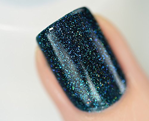 Image of ILNP Sweater Weather - Petrol Blue Holographic Nail Polish