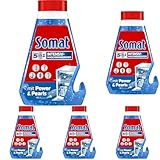 SOMAT 5in1 Intensiv-Maschinenreiniger (250 ml), Spülmaschinenreiniger flüssig zur Tiefenreinigung, mit Entkalkungsfunktion für hygienische Sauberkeit und längere Lebensdauer (Packung mit 5)