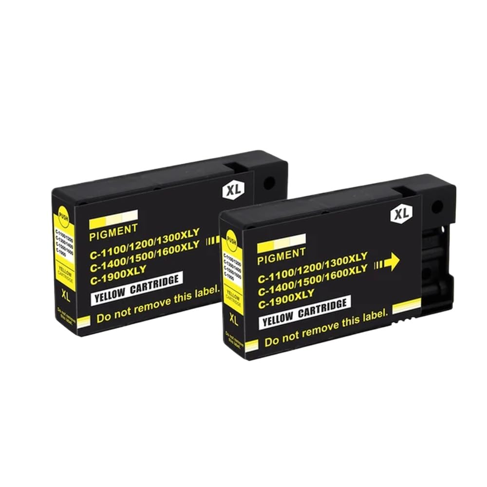 Cartuccia d'inchiostro compatibile con MAXIFY MB2340 MB2040 MB2140 MB2740 PGI-1400XL PGI1400 1400(2PCS YELLOW)