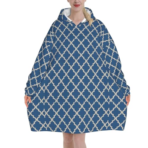 Sweat à capuche flanelle unisexe style couverture chaude avec poches