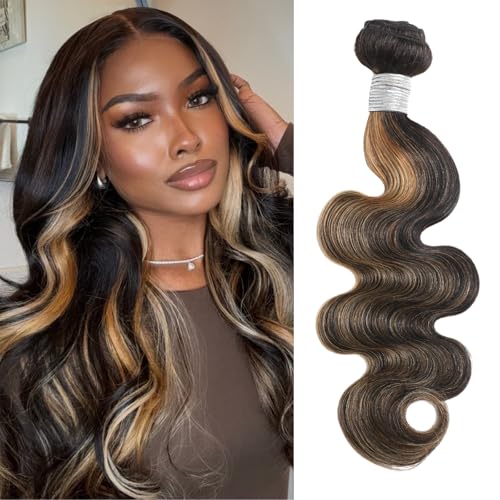 Highlight Honey Blonde Bundles Human Hair 12 Inch...