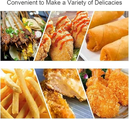 AFLEPCBRQ Fritteuse, kommerzielle Gas-Arbeitsplattenfritteuse mit 2/3 Frittierkörben, 20/30-Liter-Fettfritteuse mit großem Fassungsvermögen, für Restaurant-Café – Bild 6