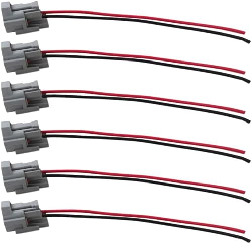 Miniatura 4 de Coleta eléctrica del enchufe del conector hembra del inyector de combustible de la alta impedancia 6x