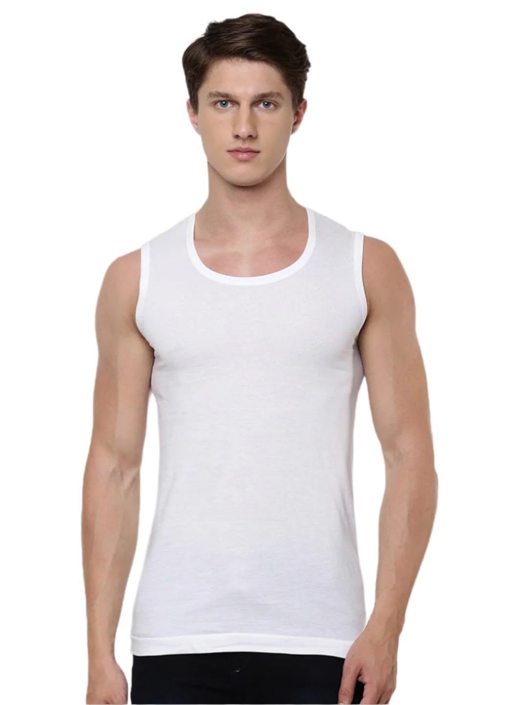 ramraj cotton Men's Half Sleeves Inner Vest Rise Up-RNS-100 White-picture-29