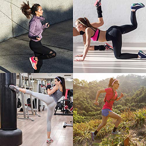 Andoer Faixa de cabelo esportiva faixa de cabelo faixa de cabelo anti-derrapante faixa de cabelo elá