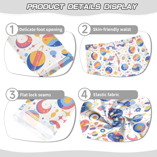 KLL Astronauts Constellations Planets Girls Legging Casual High Waisted Sweatpants Sports3