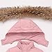 JELEUON Baby Girls Two Piece Winter Warm Hooded Snowsuit Puffer Down Jacket with Snow Ski Bib Pants Outfits