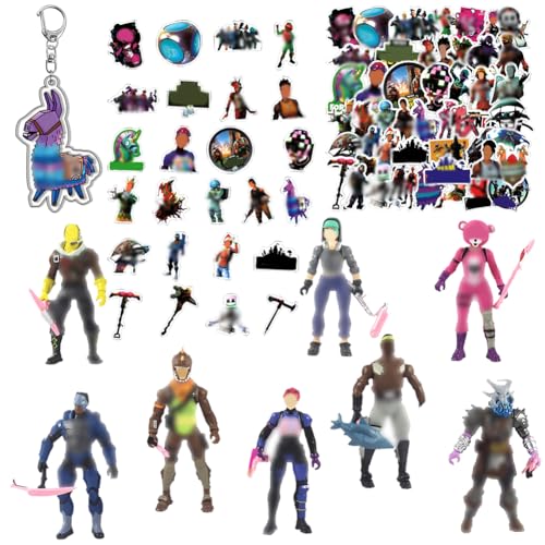 8pcs Battle Game Cake Topper Figuren Set,Charakter-Aufkleber &...