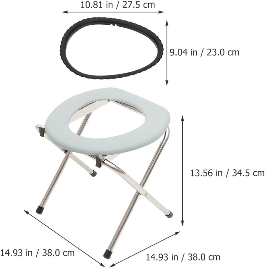 Uonlytech Folding Squat Toilet Stool for Elderly Pregnant Women Compact Portable Design Easy to Store for Comfort and Convenience Bathrooms