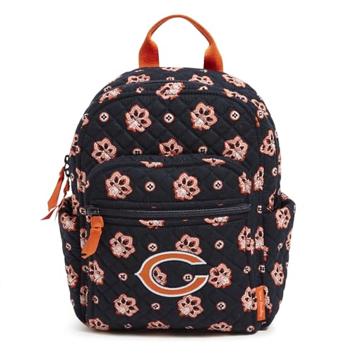 Vera Bradley Womens Cotton Nfl Small Backpack (Multiple Teams Available) Chicagobearsonnavy/Orangebandana One Size