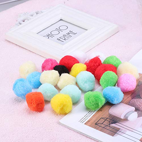 POPETPOP 160Pcs Bolas de Gatinho Pequenas Bolas de Pompom de Gato Brinquedos de Arranhar para Interi
