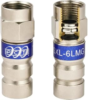 PCT-TRSXL-6LMG RG6 Coaxial Cable Compression Fitting Connectors