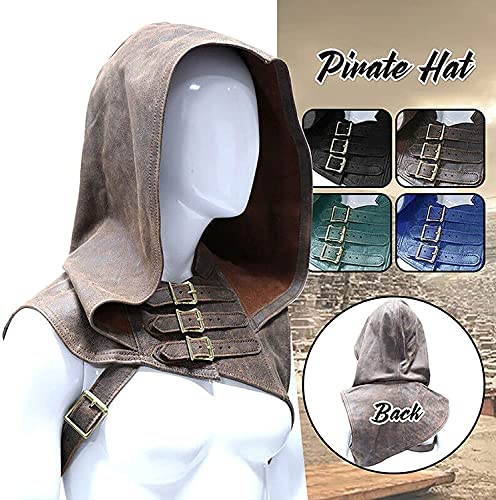 Verstelbare retro middeleeuwse schouder pantser mantel lederen hoofdpak renaissance cosplay kostuum - geschikt voor volwassen mannen en vrouwen - Image 4