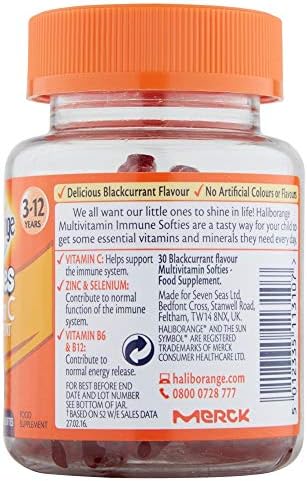 Haliborange Kids Blackcurrant Vitamin C Immune softies 30