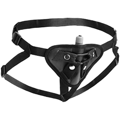 Sutra Fleece-Lined Strap-On Harness with Vibrator Pouch