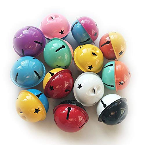 Limeo Pequeña Campana Campanas de Metal Campana Jingle Bells Campanas en Voz Alta Metal Bells Mini Craft Campana a Granel Para la Decoración de Bricolaje Mini Campanas de Metal (color aleatorio)