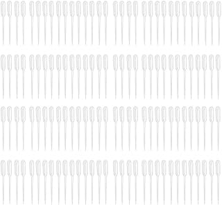 300PCS 1ml Disposable Plastic Clear Liquid Dropper Transfer Pipette Eye Droppers,Volumetric Pipettes,Essential Oils Pipettes
