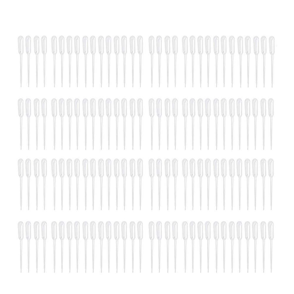 300PCS 3ML Plastic Transfer Pipettes,Disposable Graduated Transfer Pipettes Dropper for Essential Oil Mixture, Scientific Experiment, Make up Tool