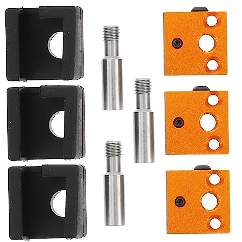 BUGUUYO 1set Printer Extruder Heater Block Kit Silicone Socks High Thermal Conductivity Easy Installation for and Everyd