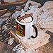 3dRose Flag of Germany with Coat of Arms Two Tone Mug, 11 oz, Black