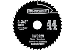 Rockwell Blade Runner X2 RW9229 VersaCut 3-3/8" 44T HSS Circular Saw Blade