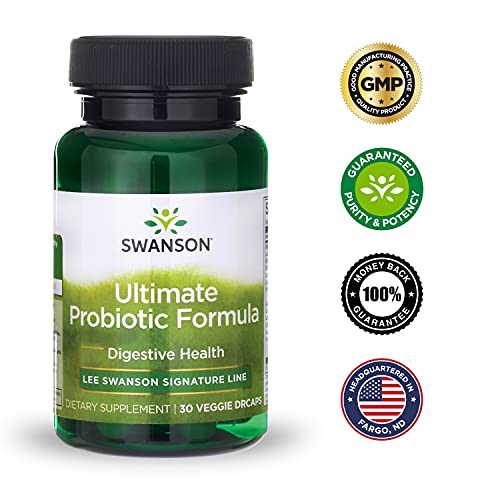 Swanson Ultimate Probiotic Formula Digestive Health Immune System Support 66 Billion Cfu Prebiotic Nutraflora Scfos 30 Drcaps Veggie Capsules (Caps) (4 Pack) #TOP6