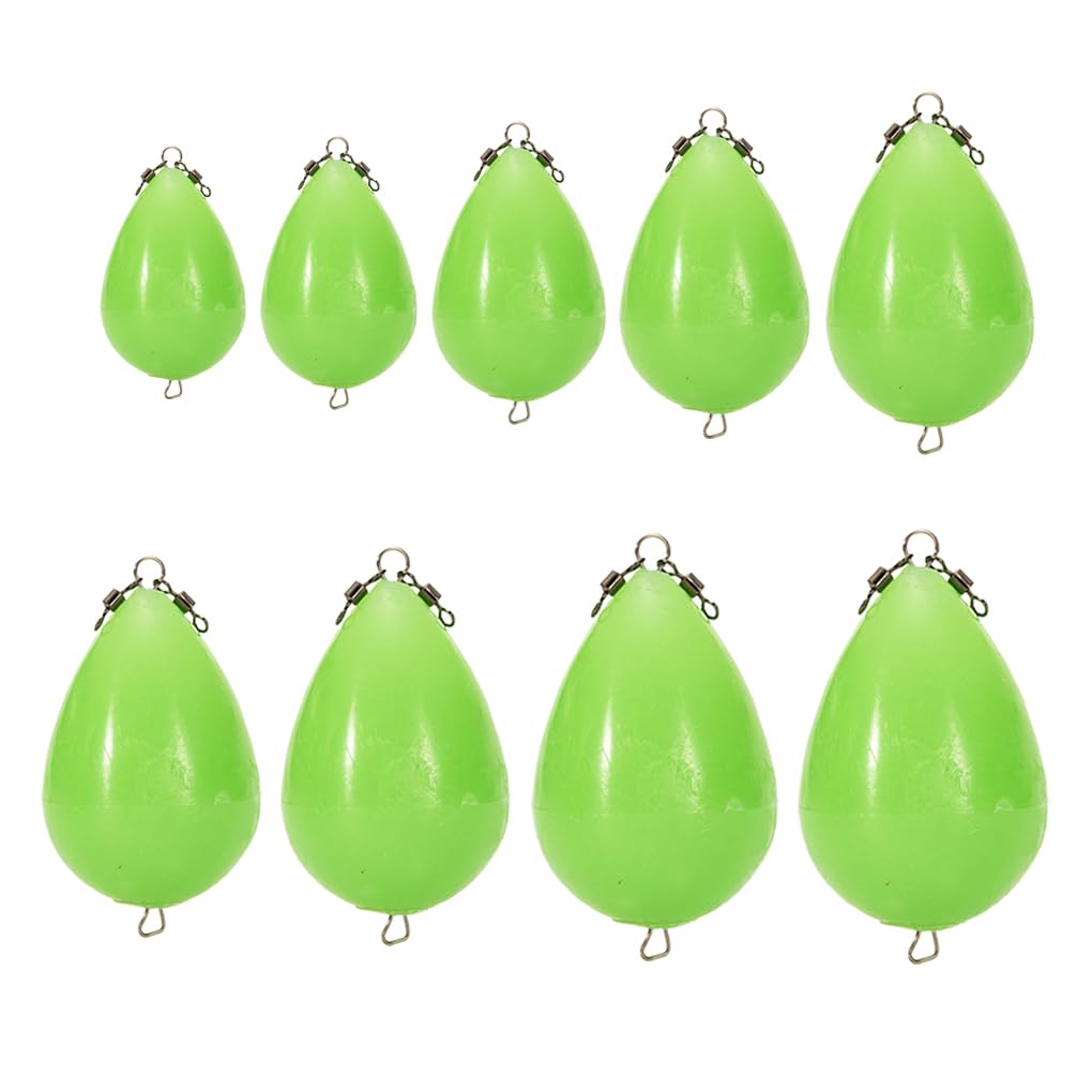 Rock Night Light Luminous Egg Fishing Bobbers Long Distance Thrower Akcesoria w kształcie jajka Bouy Wydajna przynęta 20 g (5 szt.) 5 szt