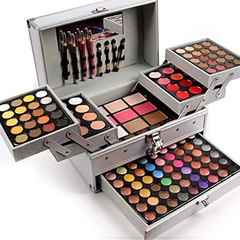 BrilliantDay 132 Colours Professional Cosmetic Make up Palette Set Kit Combination with Eyeshadows Lip Gloss Blusher Shading Powder Concealer Highlight powder Cover