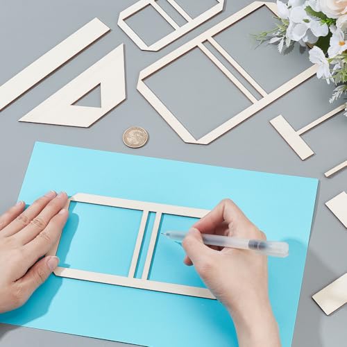 Outil de scrapbooking facile à relier avec guide d'espacement en bois pour journal