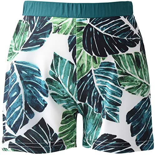 ASTRILL Infant Baby Toddler-Boys-Swim-Trunks Beach Shorts Tropical Style Bathing Suit, Monstera, 0-6 Months