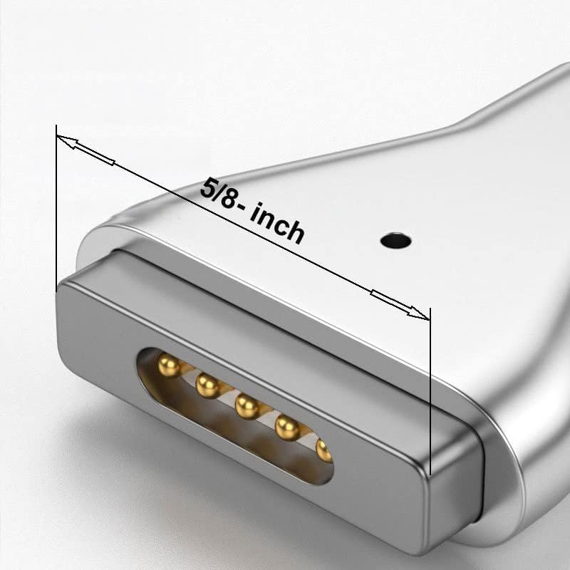 Image of USB C to Mag-netic Adapter, Type-C to Mag-netic 3 T-Head PD 140W Power Fast Charging Converter Compatible with 2021-2023 Mac-Book Pro Air (Mag-netic 3rd) (WEUM2)