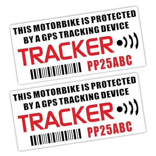Platinum Place Motorcycle Security Stickers