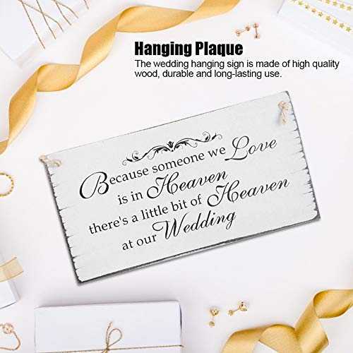 Wooden Hanging Wall Signs, Wooden Wedding Plaques Wood Sign with Rope Decorative Hanging Sign for Door, #511 - Image 2