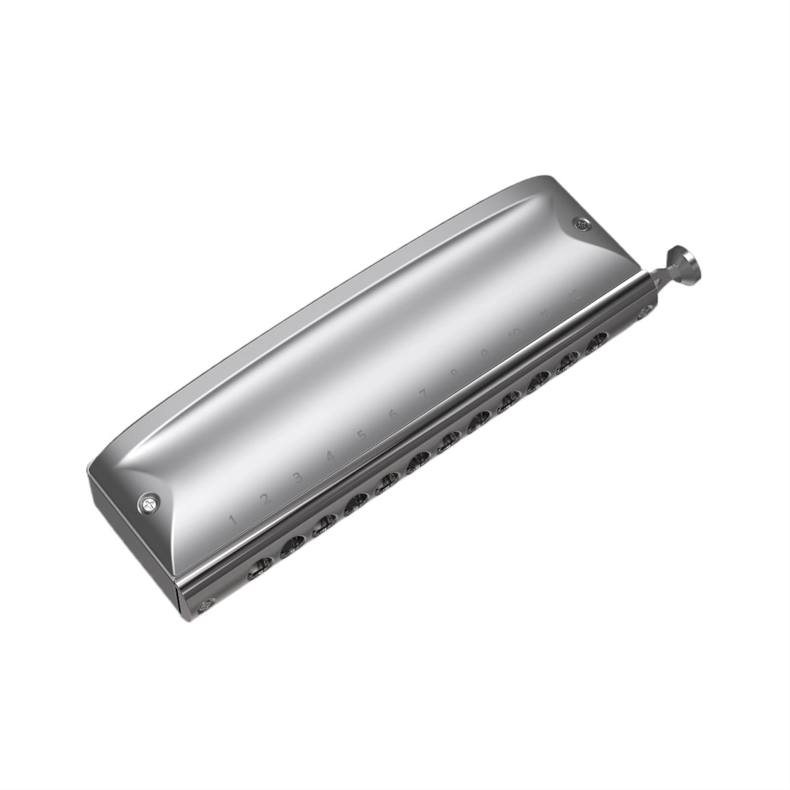 Harmonijka diatoniczna, Student Harmonica Durable Silver Gold Professional Harmonica 12 Hole Chromatic Harmonica harmonica Beginners(Key of A)