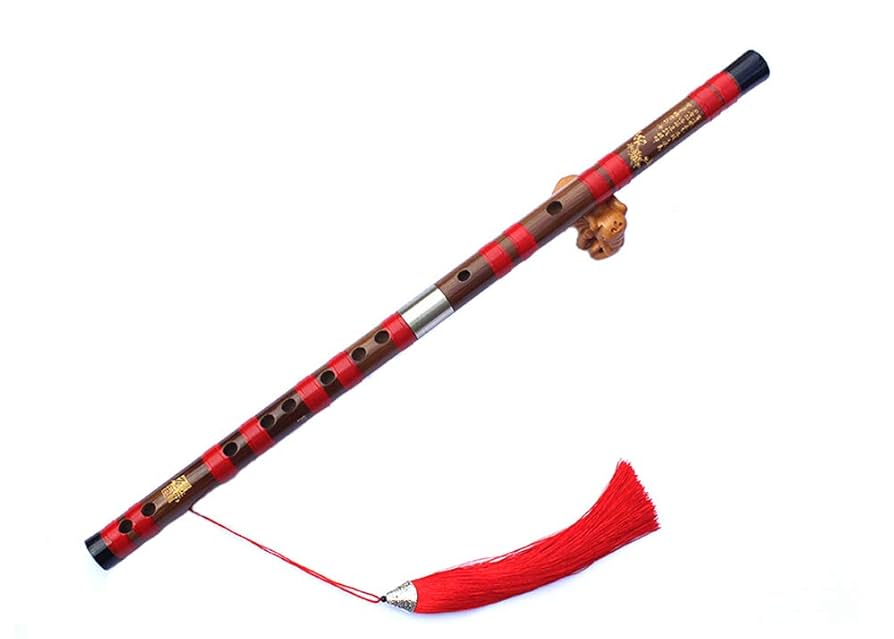 タケフルートの器械 中国の伝統竹笛 2 セクション Dizi 横風楽器