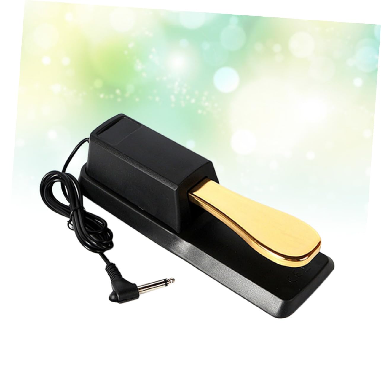SUPVOX Pedale Sustain in ABS e Metallo per Pianoforte ed Elettronica Suono Morbido e Antiruggine, Pomello Classico Oro, Accessorio per Tastiere Musicali