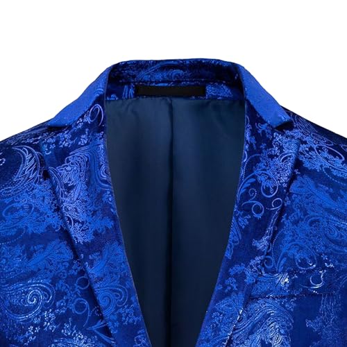 Mens Floral Suit JacketNotched Lapel Slim Fit Two Button Stylish Blazer Dinner Party Prom Wedding Tuxedo Jacket3